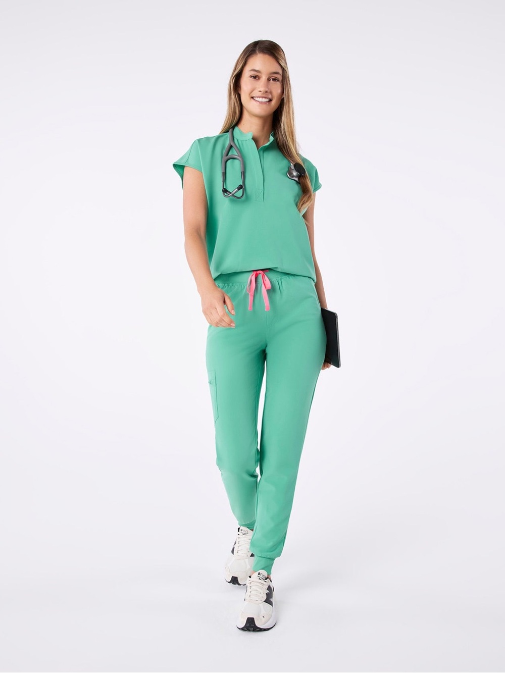FIGS Women’s Surgical Green Rafaela Scrub Top Small